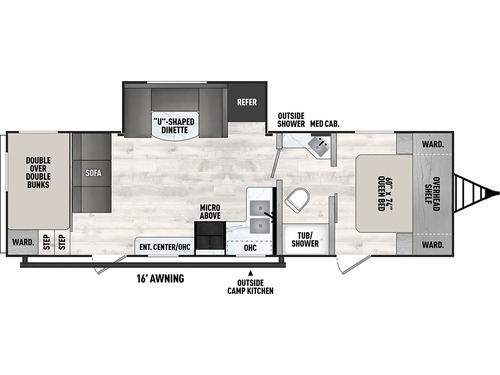 Clipper 6K Series 262BHS floorplan