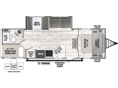 Clipper 6K Series 262DBS floorplan