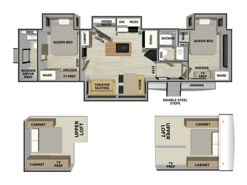 Sierra Destination 41DUPLEX floorplan