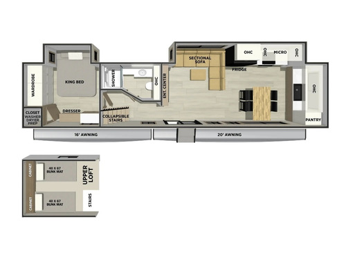 Sierra Destination 422FKL floorplan