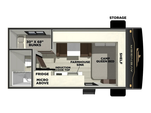 Avenger LT 16BHX floorplan