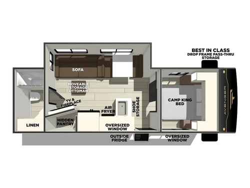 Avenger 25RBS floorplan