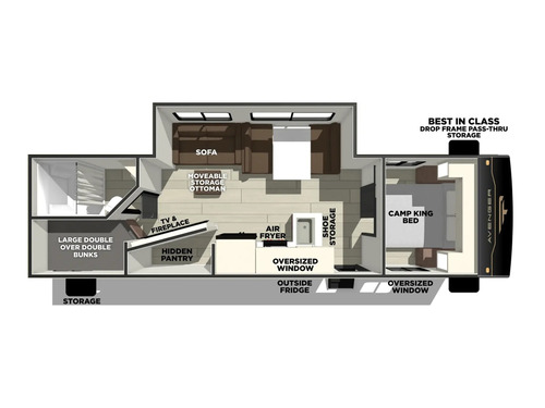 Avenger 26DBS floorplan