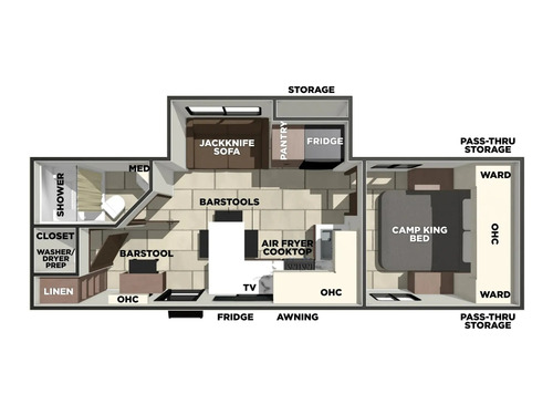 Tracer 255DS floorplan