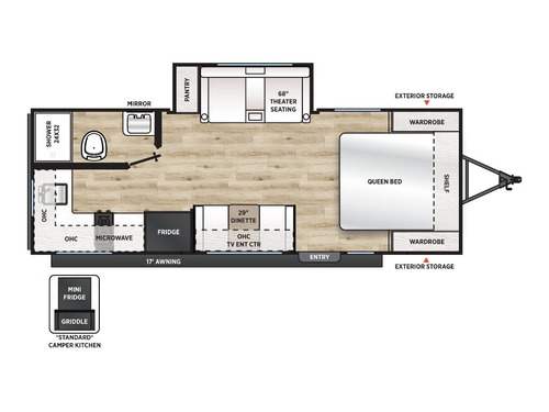 Catalina Summit 7 194RBS floorplan