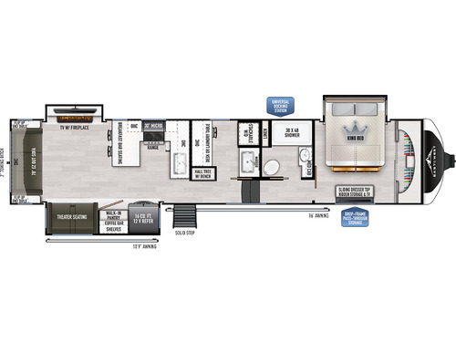 Ahara 383UR floorplan