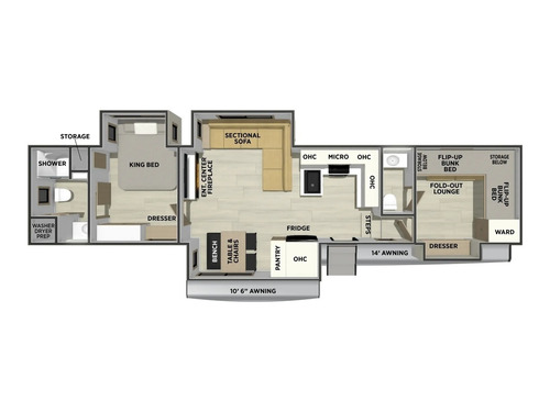 Sierra 3710HBFB floorplan