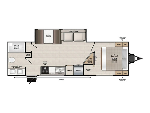 Vibe 2600RB floorplan