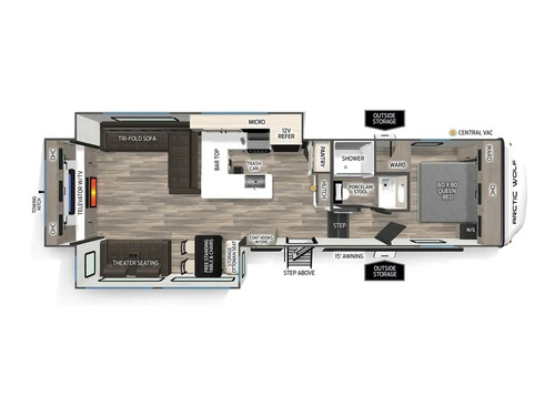 Arctic Wolf 289PANO floorplan