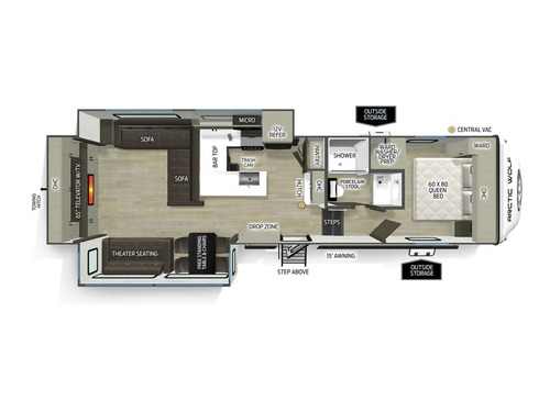 Arctic Wolf 289PANO floorplan