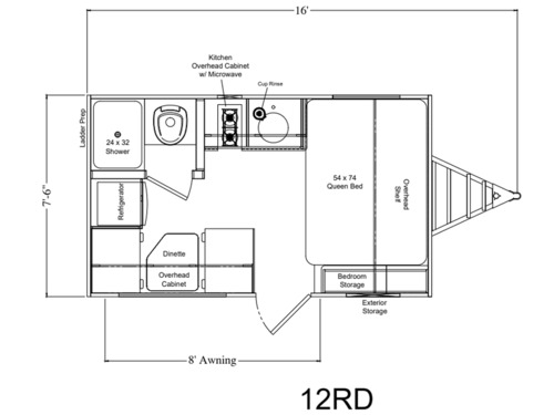Clipper 3K Series 12RD floorplan