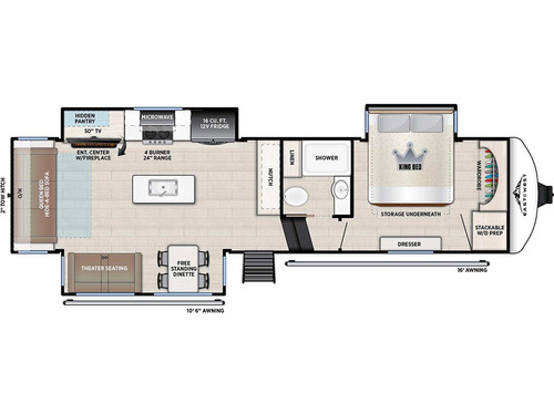 Tandara 295RL floorplan
