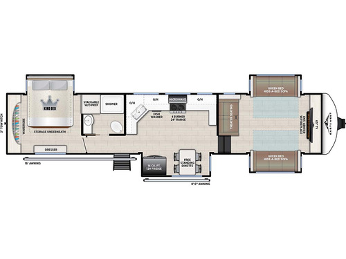 Tandara 390FL floorplan