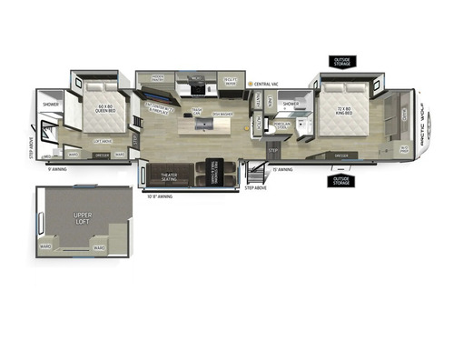 Arctic Wolf 38DST floorplan