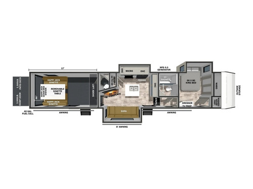 XLR Nitro 40G17 floorplan