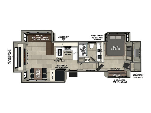 Sanibel 34LOUNGE floorplan