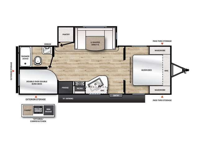 Catalina Summit 8 Travel Trailer Model 231BHS by Coachmen Floorplan