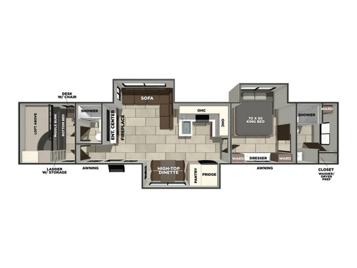 LaCrosse 44PK floorplan