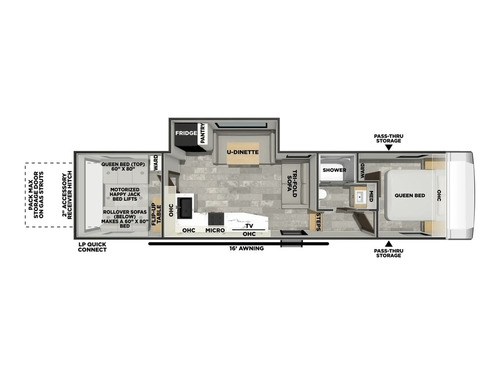 Chaparral Lite 31BH floorplan