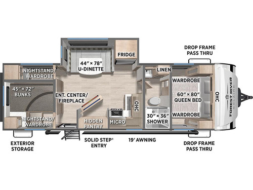SolAire 2750BHS floorplan