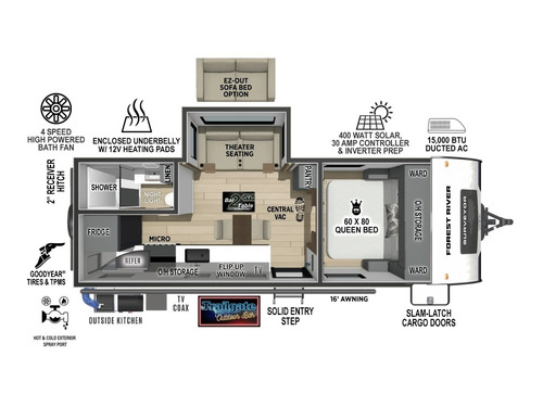 Surveyor Legend 205RKLE floorplan