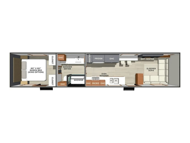 Lost Pines Park Trailer Model Sequoia by Forest River Floorplan