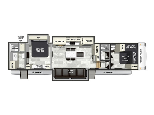 Cardinal 36FUN floorplan