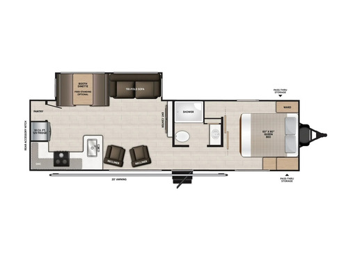Hemisphere Hyper Lyte 28RKHL floorplan