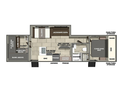 Tracer 290QB floorplan