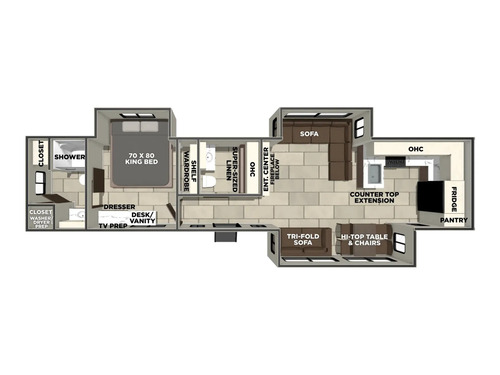 LaCrosse 39FK floorplan