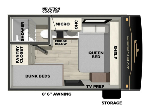 Avenger LT 12BHX floorplan