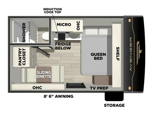 Avenger LT 12RDX floorplan