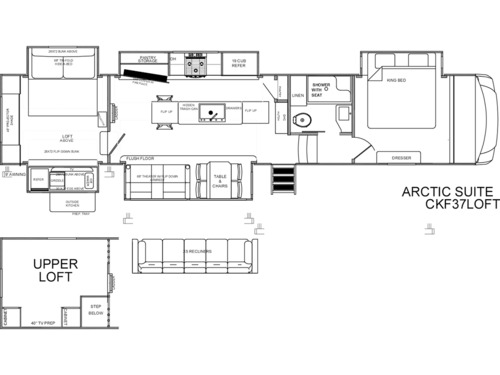 Arctic Wolf 37LOFT floorplan