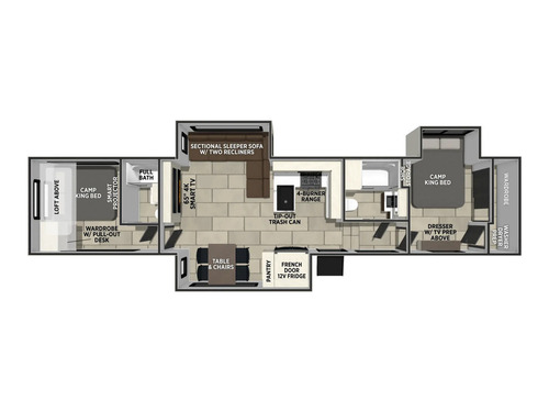 Crusader 2SUITE floorplan
