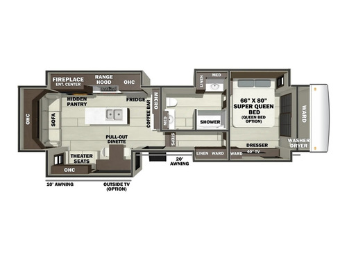 Riverstone 38BMB floorplan