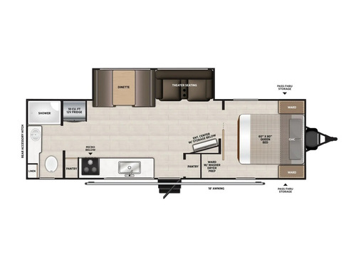 Hemisphere Hyper Lyte 255RBHL floorplan