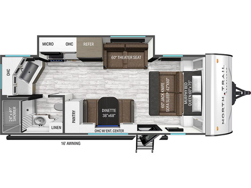 North Trail 210MB floorplan