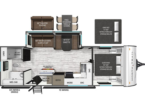 North Trail 250CK floorplan
