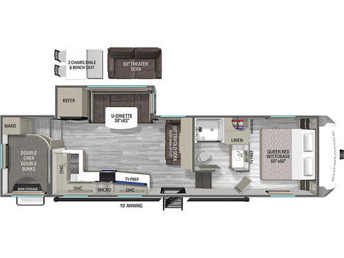 Sundance XLT 28DB floorplan