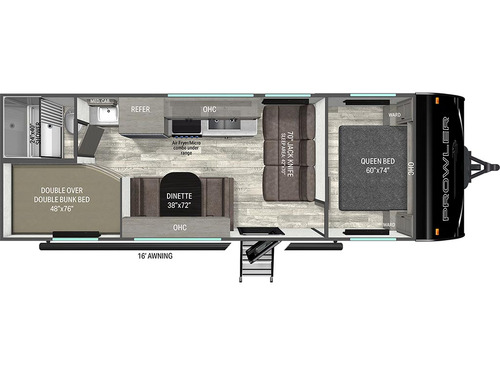 Prowler 2600BH floorplan