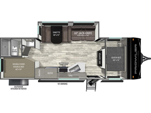 Prowler 2602BHS floorplan