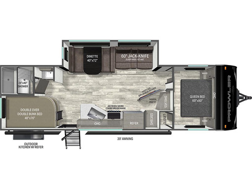 Prowler 2702BHS floorplan