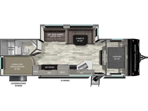 Prowler 2802BHS floorplan