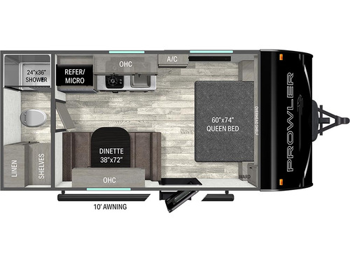 Prowler Lynx 1700RB floorplan