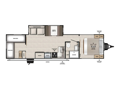 Vibe 2950QB floorplan