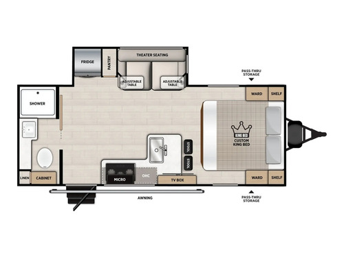 Vibe 2100RB floorplan