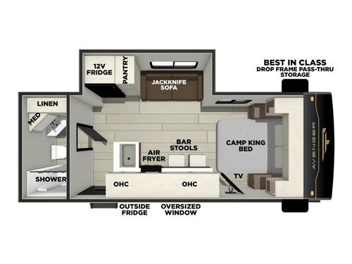 Avenger 20RBS floorplan