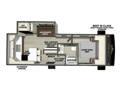 Avenger 25RKM floorplan