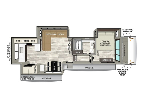Sabre 32RK floorplan