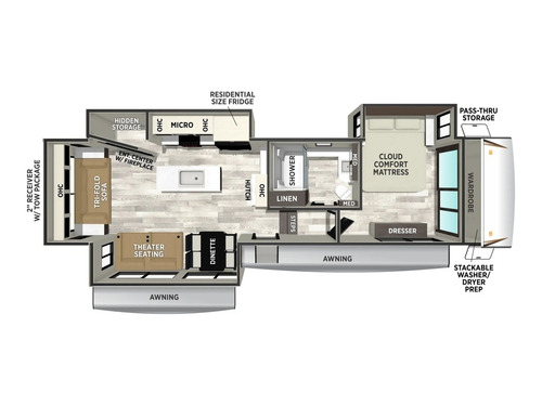 Sabre 32RL floorplan